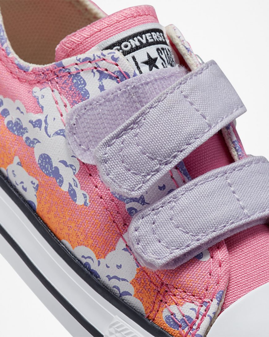 Tenis Converse Chuck Taylor All Star Easy-On Cloud Gazer Cano Baixo Menina Roxo Rosa | PT Q09P41T